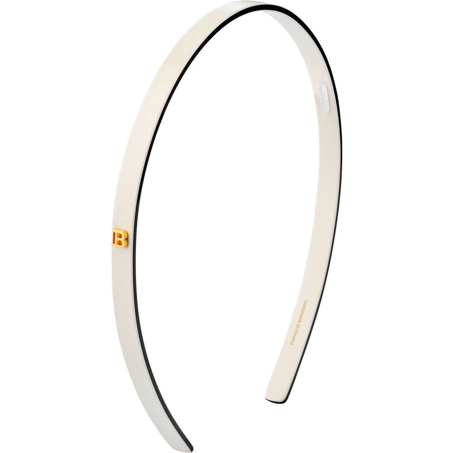Balmain Hair Couture Cellulose Acetate Haarreif White/Black Small 2